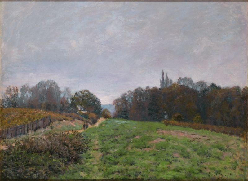 Alfred Sisley Landscape at Louveciennes oil painting image